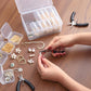 small plastic storage box 1 big storage box and 14 small inner boxes cases with lids clear craft supply cases for jewelry, beads, screws, pills, diy storage & travel accessories