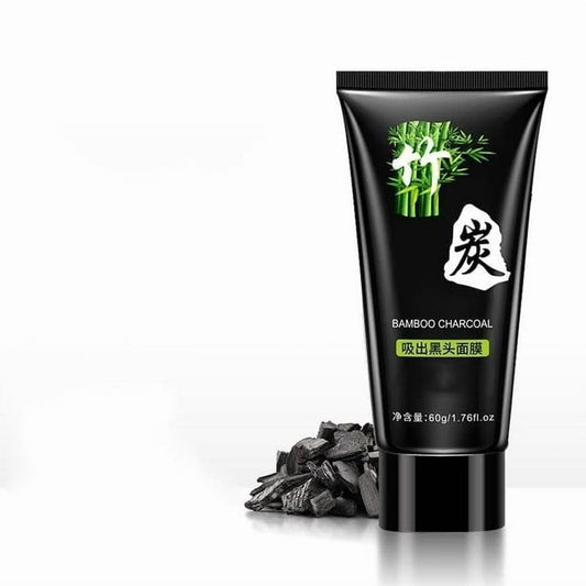 Bamboo Charcoal Black Peel Off Face Mask Activated Charcoal Anti Pollution Deep Cleansing Blackhead Removal Mask 60g 1.76 fl oz