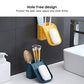 Multipurpose Adhesive Bathroom Shelf: 2-in-1 Soap Holder, Toothbrush & Razor Storage | Waterproof Wall Organizer