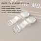 GLAMORAS Women PU Material Invisible Clear Bra Strap Non-Slip Adjustable Bra Strap Soft Transparent Shoulder Strap