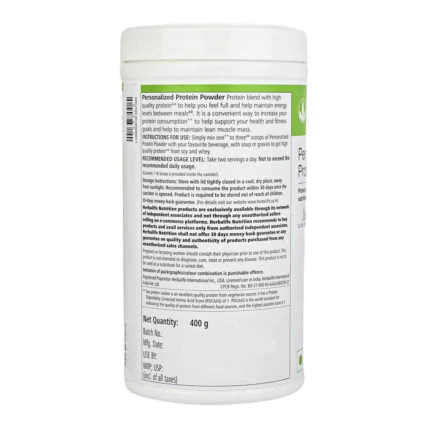 Herbalife personalized whey protein powder for weight loose 400 Gram