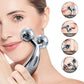 ikis 3d Massager Roller 360 Rotate Silver Thin Face Full Body Shape Lifting Wrinkle Remover Facial Massage Relaxation Tool,Body Itch Scratcher Stick - Pack of1