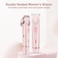 2025 New Bikini Trimmer for Women,Dermave Bikini Shaver,2-in-1 Electric Razors for Women (Pink)