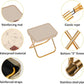 1 pcs Handbag Folding Stool, Zipper Bag Foldable Camping Chairs, Picnic Lightweight Folding Stool, Stability & Comfort Portable Camp Chairs for Beach, Backpacking