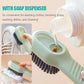2 in 1 Brush Soap Dispensing Cleaning Brush with Handle Scrubbing Reusable Washing Shoe Brush for Shoes Clothes Cleaning