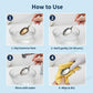 Silver Dip Cleaner Liquid - Fast Acting Tarnish Remover for Jewellery, Pooja Items & Utensils Instant Sparkling Clean