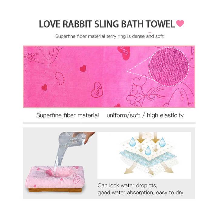 HSR Collection Wearable Bathrobe for Girls & Women, Bath Robe Towel for Women, Quick Dry Dress Towel for Ladies - (80 x 130 cm, 1 Piece) (Purple)
