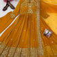 LAUNCHING NEW RED , RAMA , YELLOW DESIGNER ANARKALI GOWN ENHANCE THE BEAUTY OF YOUR WARDROBE WITH THIS NEWLY LAUNCHED ANARKALI GOWN SET
