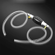 Fuel Transfer Pump Kit – High Flow Manual Siphon Oil Remover Pump with 2 Meter Pipe for Petrol, Diesel, Water & Oil, Portable Liquid Transfer Pump for Car, Bike & Fish Tank