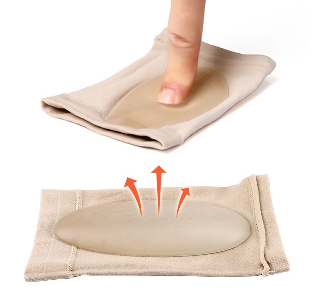 Lify Medial Arch Support Sleeve with Cushion for Flat Feet - Plantar Orthopaedic Fasciitis Foot, Heel Spurs Care Insole Pad Orthotic, 1 Pair White