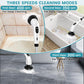 Seseno 9 in 1 Electric Spin Scrubber, Cleaning Brush Scrubber for Home, 300RPM/Min, 8 Replaceable Brush Heads, 3 Adjustable Size, 2 Adjustable Speeds, for Bathroom, Floor Tiles