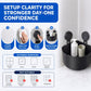 Premium Black Corner Shelf with Powerful Suction Grip