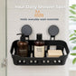 Non-Drill Wall Mount Magic Sticker Self Adhesive Bathroom Corner Shelf Wall Mounted, Self Adhesive Organizer Rack with Hooks, Waterproof Storage Stand for Kitchen, Wash Basin & Bathroom (1 PC)