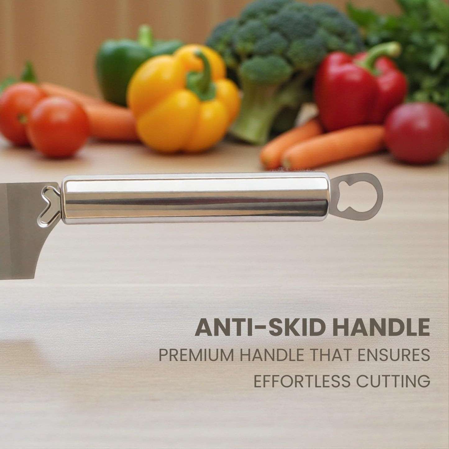 Stainless Steel Crinkle Knife for Potato, French Fries & Vegetable Cutting | Wavy Cutter Slicer for Chips, Fruits & Veggies | Creative Food Garnishing & Salad Preparation
