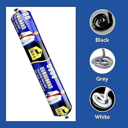 Waterproof Silicone Sealant 750g (Black) – Leakage Quick Repair Adhesive for Roof, Glass, Metal, Wood & Plastic | Weather-Resistant Neutral Cure Gap Filler for Water Tank & Outdoor Use