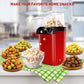 Playpulse® (5-Years Warranty) Oil-Free Hot Air Popcorn Maker – 1200W Electric Popper Machine for Healthy, Fast Snacks, Easy to Use, Ideal for Home, Kids, Parties & Movie Nights- Multi-Colour
