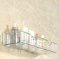 Transparent Acrylic Bathroom Shelf | No Drill Wall Mounted Organizer Heavy Duty Self Adhesive Shower for Shampoo, Conditioner, Skincare Rustproof Clear Storage Rack Bathroom, Wash Basin