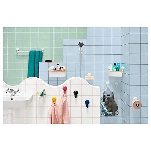 IKEA Tisken Recycled Abs Plastic Soap Dish with Suction Cup, White (Length: 14 Cm (5 ½") Width: 10 Cm (4") Max Load: 3 Kg (6 Lb 10 Oz))