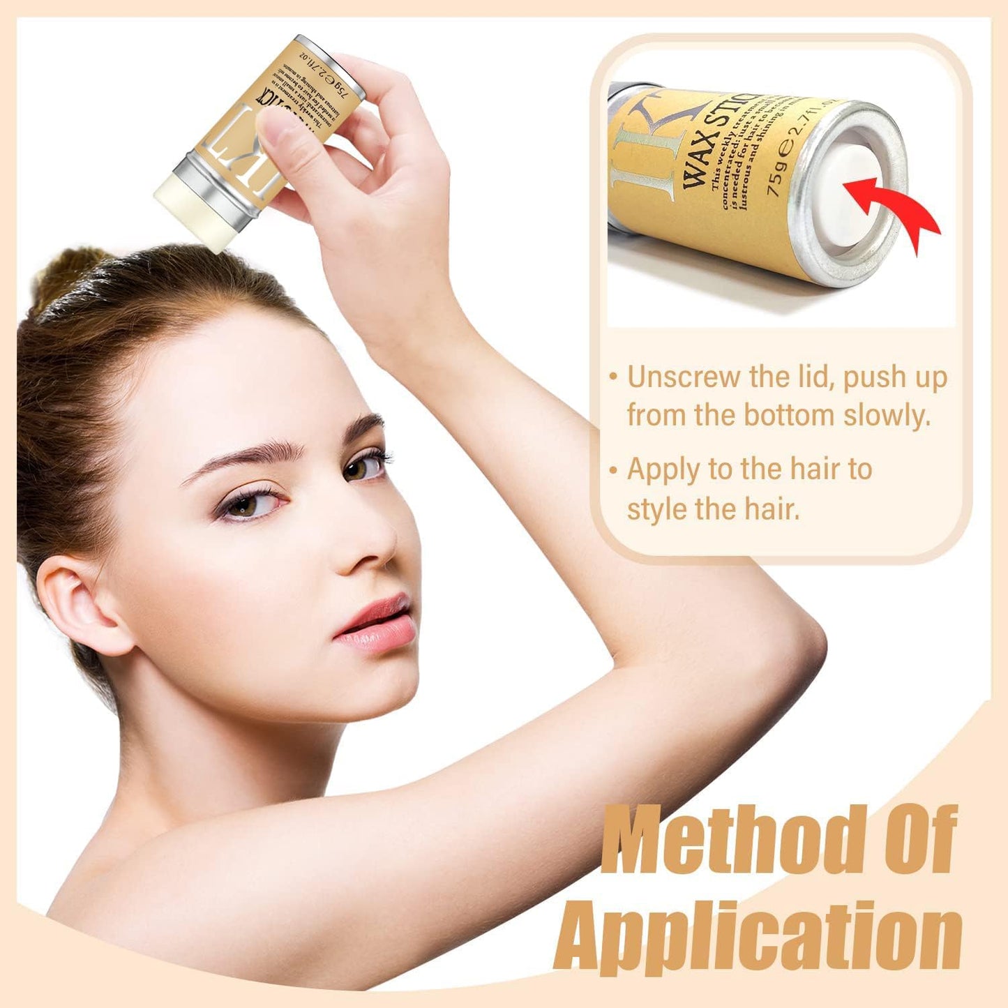 IKT Hair Wax Stick | The Headliner | Hair Styling Wax | Fly Away Hair Fixer | No Residue | Wax Stick For Women 75g/2.7fl Visit the IKT Store