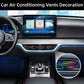 Universal Car AC Vent Decoration Strip–Red PVC U-Shape Waterproof Interior Trim Moulding for Straight Air Vent Outlets- (Rainbow)