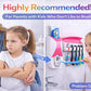 Automatic Toothpaste Dispenser and 5 Toothbrush Holder Fresh ABS Plastic Dust-Proof Wall Mounted with Cover Storage Stand for Home Bathroom (Multi Colors)