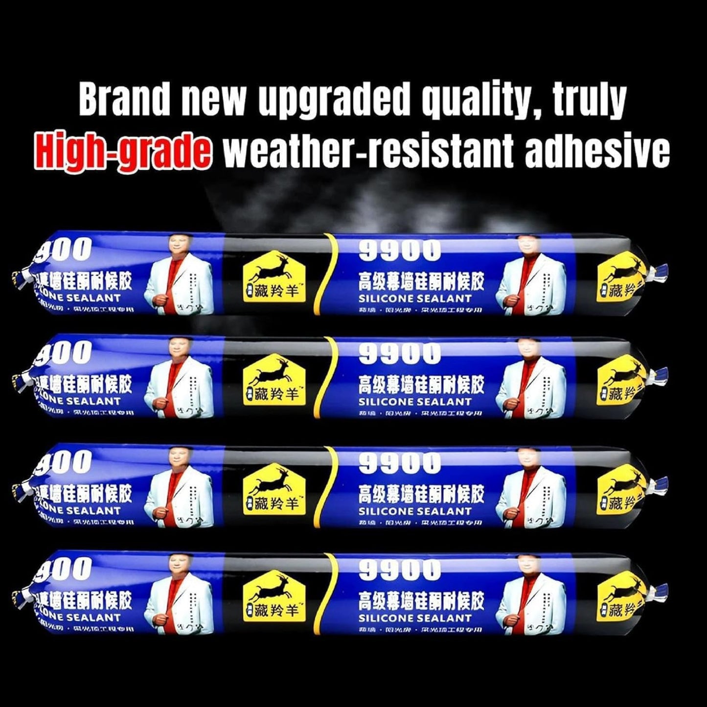 Waterproof Silicone Sealant, Fast Fixing Fast Drying Roof Adhesive, Leakage Quick Repair Adhesives & Sealants For Roof, Concrete, Watertank, Iron Galvanized, Steel, Metal, Aluminum