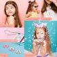 Sendria Unicorn Bracelet Making Kit for Girls Age 5–12 | DIY Jewelry Beads Set with Clay Beads, Unicorn Charms, Pearls, Letter Beads, Elastic Cord & Tools | Creative Arts & Crafts Gift