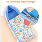 Baby Sleeping Bag with Hood, Zippered Nest for Newborn Infants, Cute Print, Soft and Cosy, for Home, Travel and Stroller Use