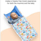 Baby Sleeping Bag with Hood, Zippered Nest for Newborn Infants, Cute Print, Soft and Cosy, for Home, Travel and Stroller Use