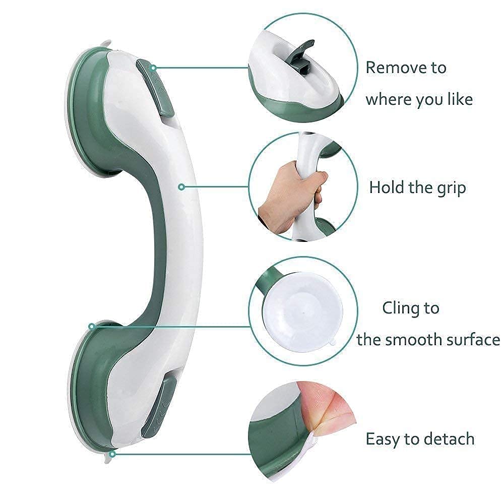 Helping Handle for Bathroom,Toilet, Old Age People | Anti-Slip Suction Bath Tub Helping Handle | Strong Suction Shower Handle Without Drilling
