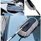 Car Duster Microfiber Brush Wax-Coated | Shine & Dust Removal Cleaning Brush | Wax-Coated Duster for Cars
