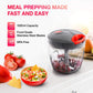 Arcane 1 liter Big Size Kitchen Dori Handy Vegetable and Fruit Manual Onion Dry Fruit Salad Maker Vegetable Quick String Chopper Machine, Cutter – 5 Stainless Steel Blades