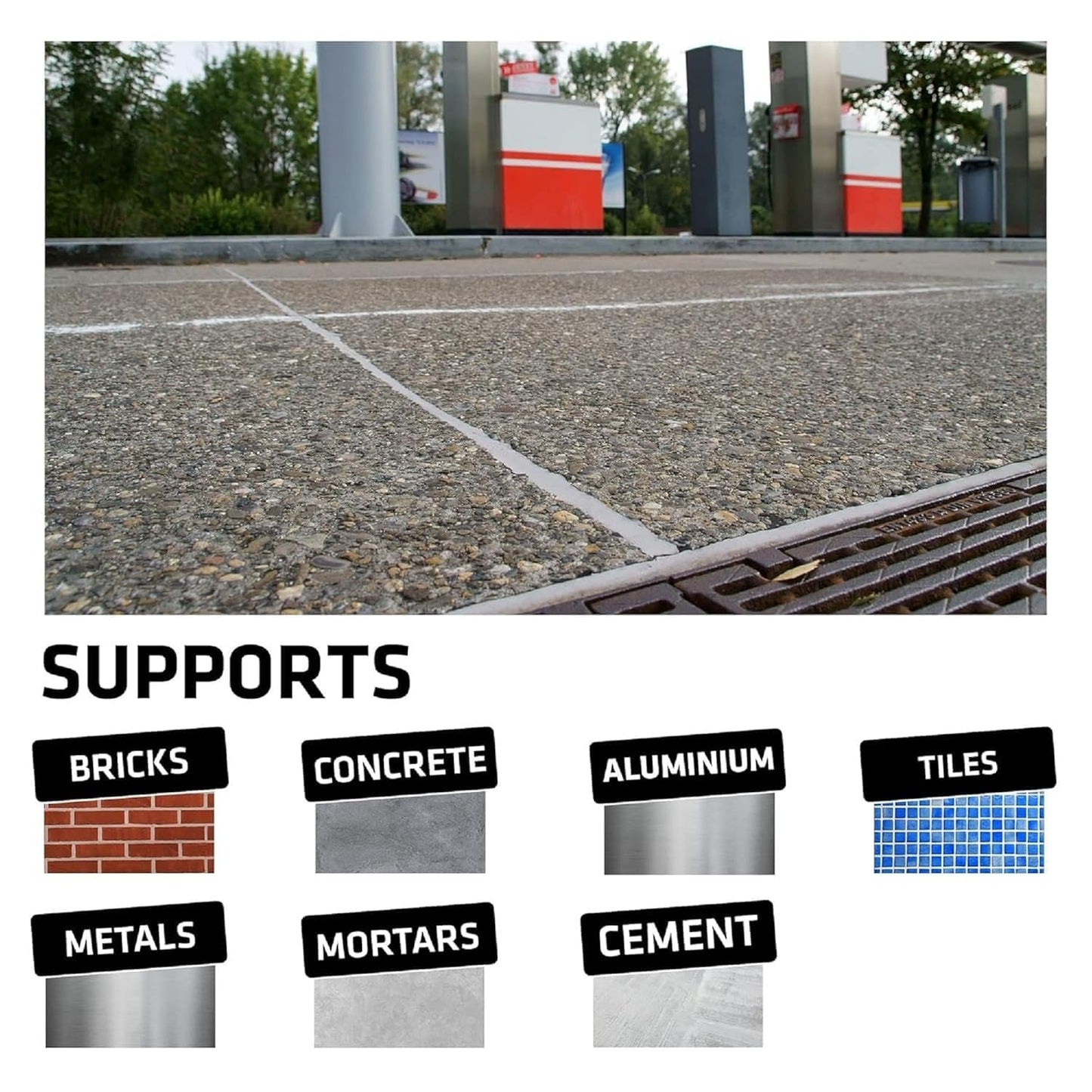Waterproof Silicone Sealant, Fast Fixing Fast Drying Roof Adhesive, Leakage Quick Repair Adhesives & Sealants For Roof, Concrete, Watertank, Iron Galvanized, Steel, Metal, Aluminum