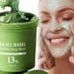 Holy Basil Bubble Deep Mask 90g – Korean Clay Fizzing Wash-Off Pack with Carbonated Water for Pore Cleansing, Blackhead Removal & Deep Skin Purification for Unisex