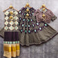 gaji modal lagdi patta duppata and ajrak choli   New arrivals   Maslin silk lehnga