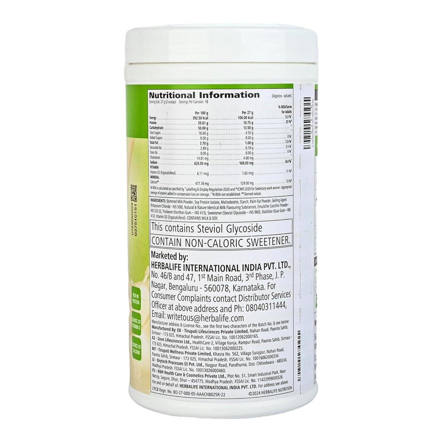 HERBALIFE FORMULA 1 ROSE & KHEER (500g) WITH SHAEMATE (500g) SET OF 2PCS * Nutrition Drink (2x0.5 kg, ROSE+SHAKEMATE* Flavored)