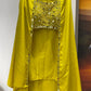 THIS WEDDING SEASON WEAR OUR BEAUTIFUL 3 PIECE WITH REAL MIRROR WITH  EMBROIDERED BLOUSE, SKIRT AND LONG SHRUGE
