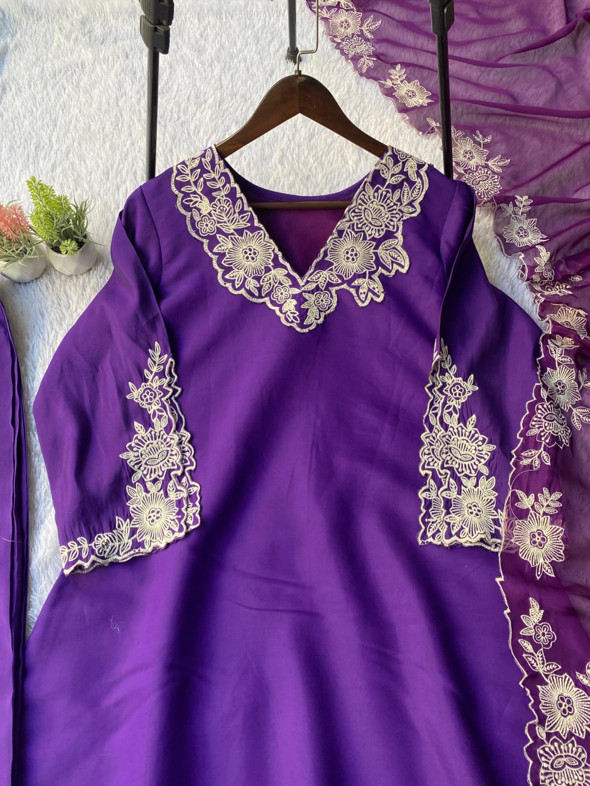 XCLUSIVE AND TRENDY FOR WEDDING SEASON OUR EMBROIDERED TOP, PANT AND DUPATTA
