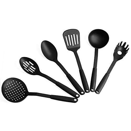 6 Pcs Nylon Spoon Spatula Scoop Kitchen Cooking Utensil Tools Set