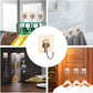 Pack of 10 Self Adhesive Large Hooks for Wall, Nail Free Stainless Big Hooks for Wall Without Drilling | Reusable & Transparent wall Hooks for Hanging Strong 5kg | Heavy Duty Wall Hooks