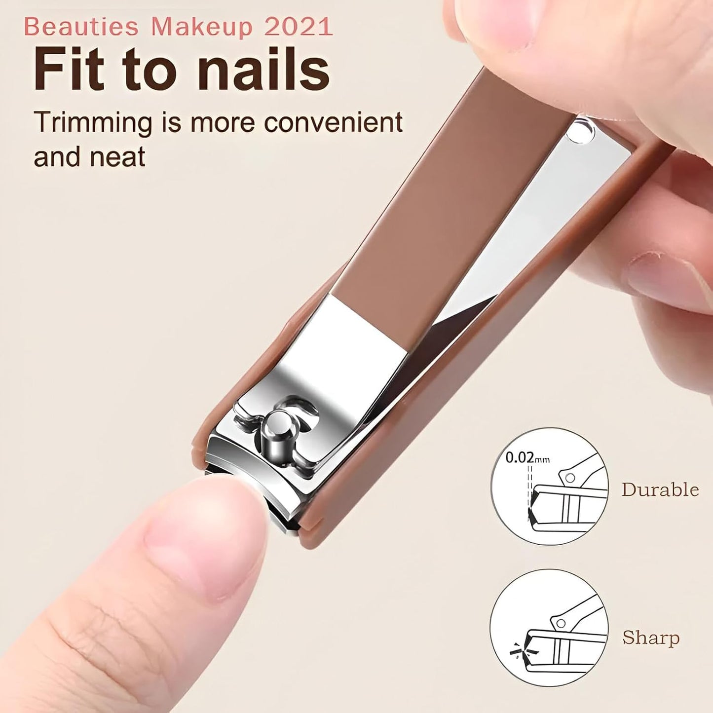 8 Pcs Manicure Set for Thick Nails, Nail Art Set, Ear Digger Spoon Personal Care Tool, Beauty Set Suitable for Professional Grooming Kits