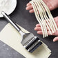 CrazySoul Stainless Steel Nool Parotta Cutter Roller | Lachha Paratha & Noodles Cutter | Multi-Purpose Kitchen Tool