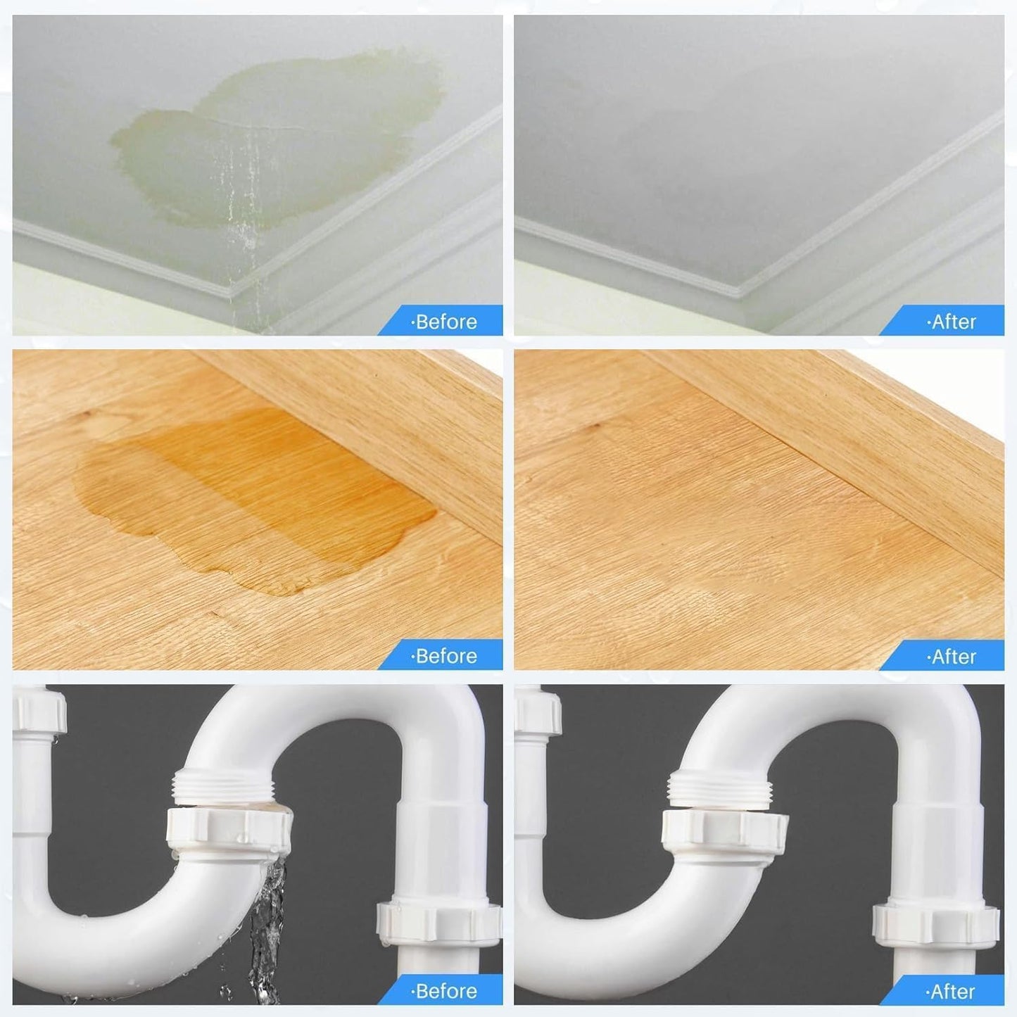 Waterproof Transparent Glue with Brush | Anti-Leakage Agent Coating| Invisible Crack Sealant Super Strong Gel Adhesive for Roof, Bathroom Wall, Window, Tile & mildew (300 gm, WaterProof Glue)
