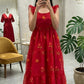 Celebrate this joy of dressing in the best way  Here presenting you a beautiful and comfortable maxi for the upcoming season with beautiful Flowers All Over  And Beautiful Neckline and Slevees Pattern