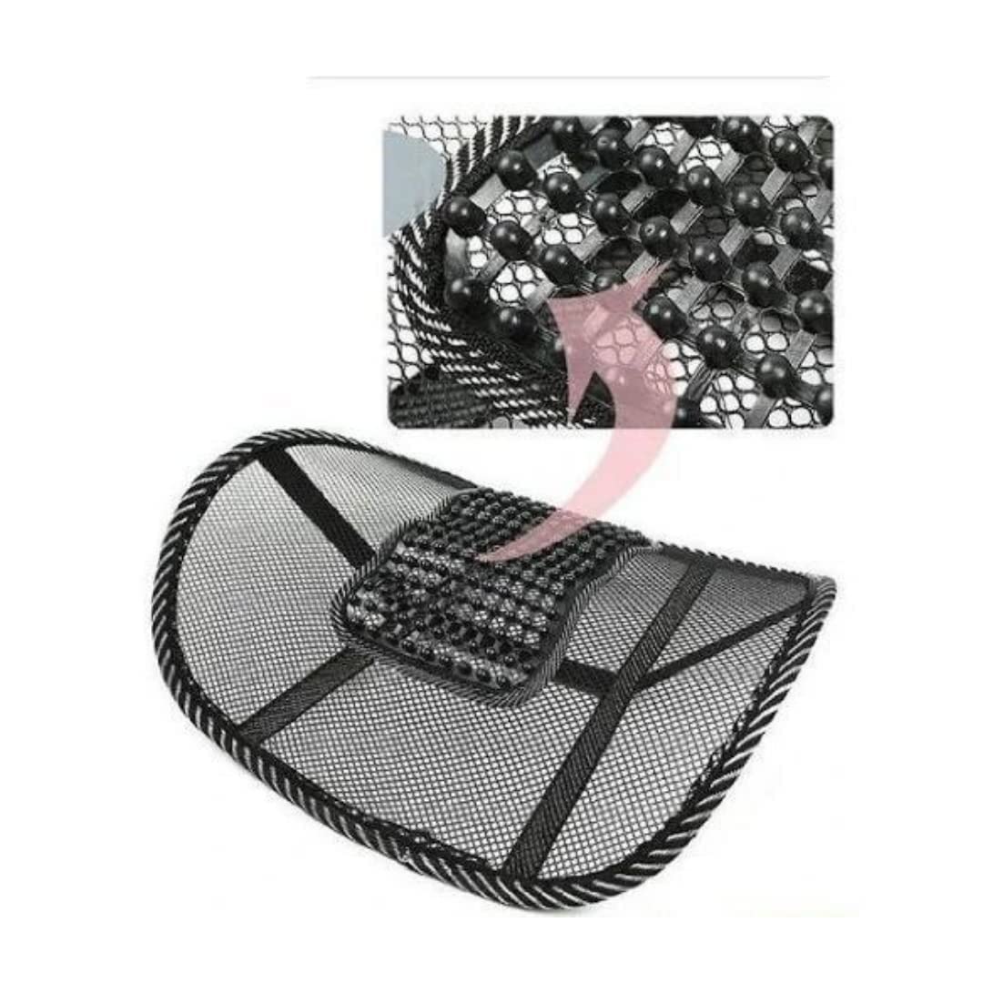 Car Back Rest with Lumbar Support Mesh Cushion Pad,Universal Back Lumbar Support for Chair Back Rest Cushions Ergonomic Seat Lumber Back Correction for Comfortable Seating Medical & Supports