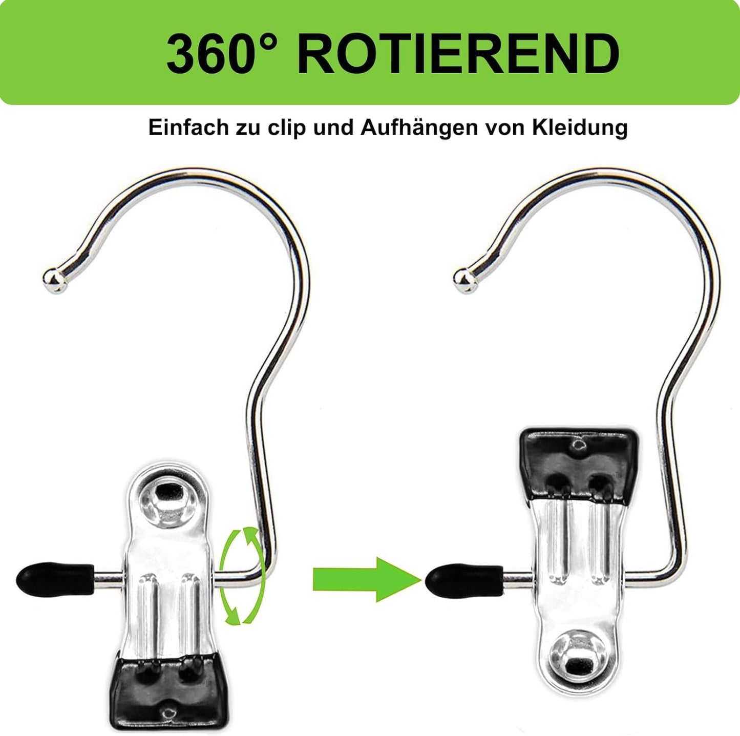Heavy Duty Hanging Hooks Clips,New Boot Hangers for Closet, Laundry Hooks Hanging Clips Clothes Pins, Hat Pants Towel Clips Organizer for Home and Travel, Durable Hook Clips for Clothes