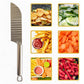 Stainless Steel Crinkle Knife for Potato, French Fries & Vegetable Cutting | Wavy Cutter Slicer for Chips, Fruits & Veggies | Creative Food Garnishing & Salad Preparation
