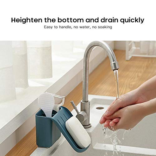Multipurpose Adhesive Bathroom Shelf: 2-in-1 Soap Holder, Toothbrush & Razor Storage | Waterproof Wall Organizer