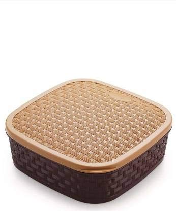DDecora Plastic Masala Rangoli Box - 7 Sections - 700 ml, 1 Piece, Multicoloured