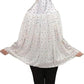 SCARF Pure Cotton Soft & Breathable Sun Protection White Plain Scaff| Universal Size | For Girl & Women